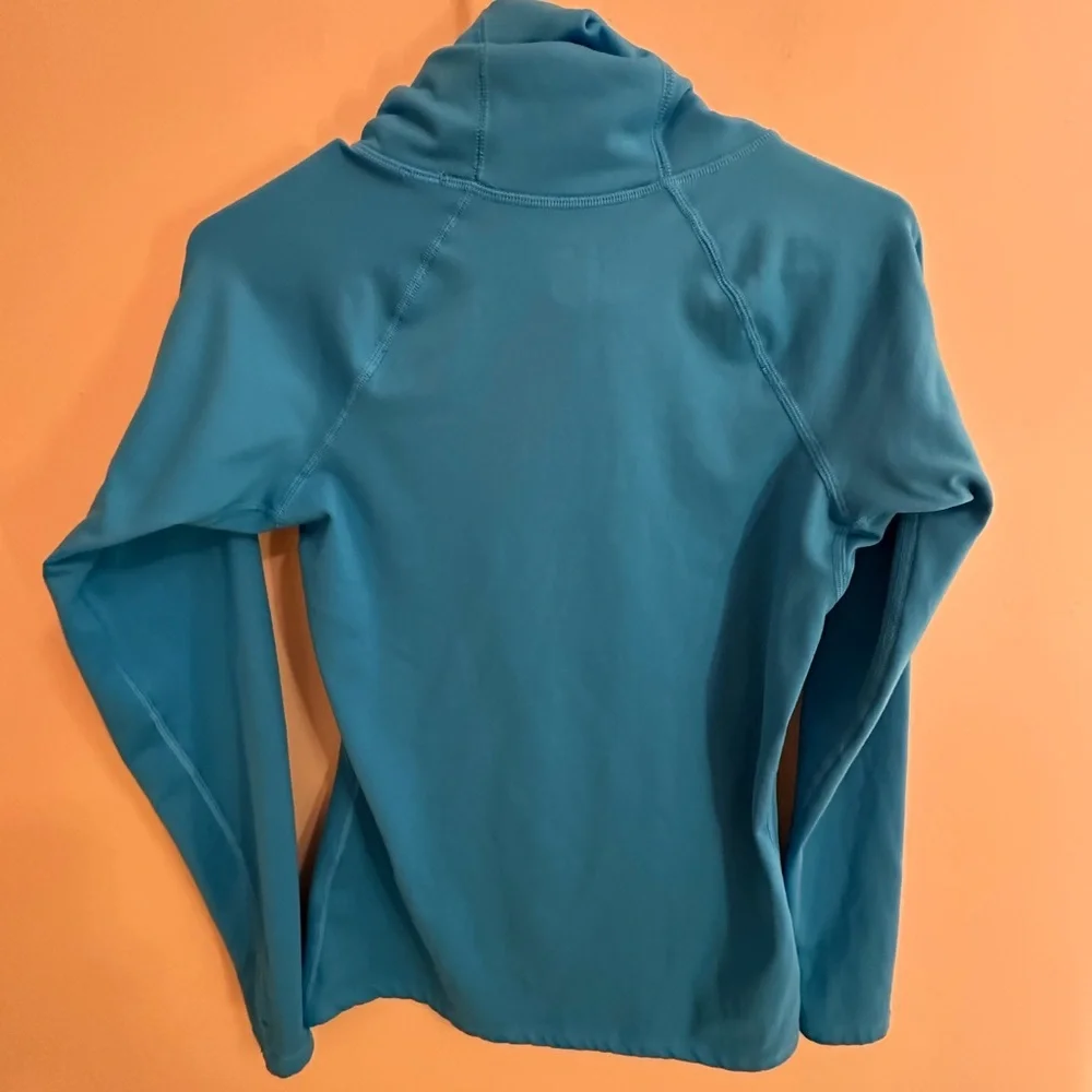 🩵 Nike Women’s Medium Turquoise Cowl Neck Long Sleeve Sweatshirt - EUC